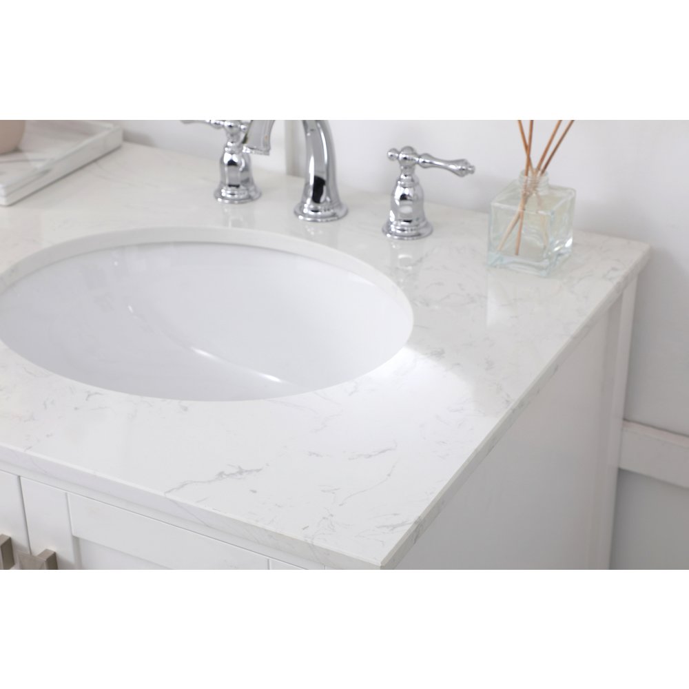 60 inch Double Bathroom Vanity in White
