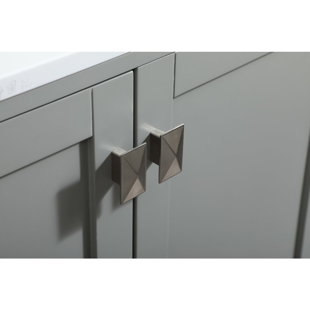 60 inch Single bathroom vanity in grey