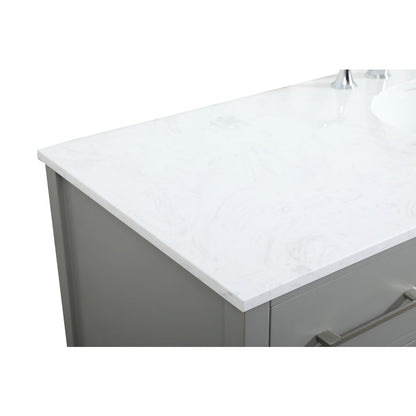60 inch Single bathroom vanity in grey