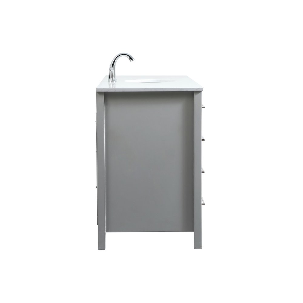 60 inch Single bathroom vanity in grey