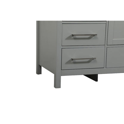 60 inch Single bathroom vanity in grey