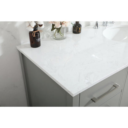 60 inch Single bathroom vanity in grey