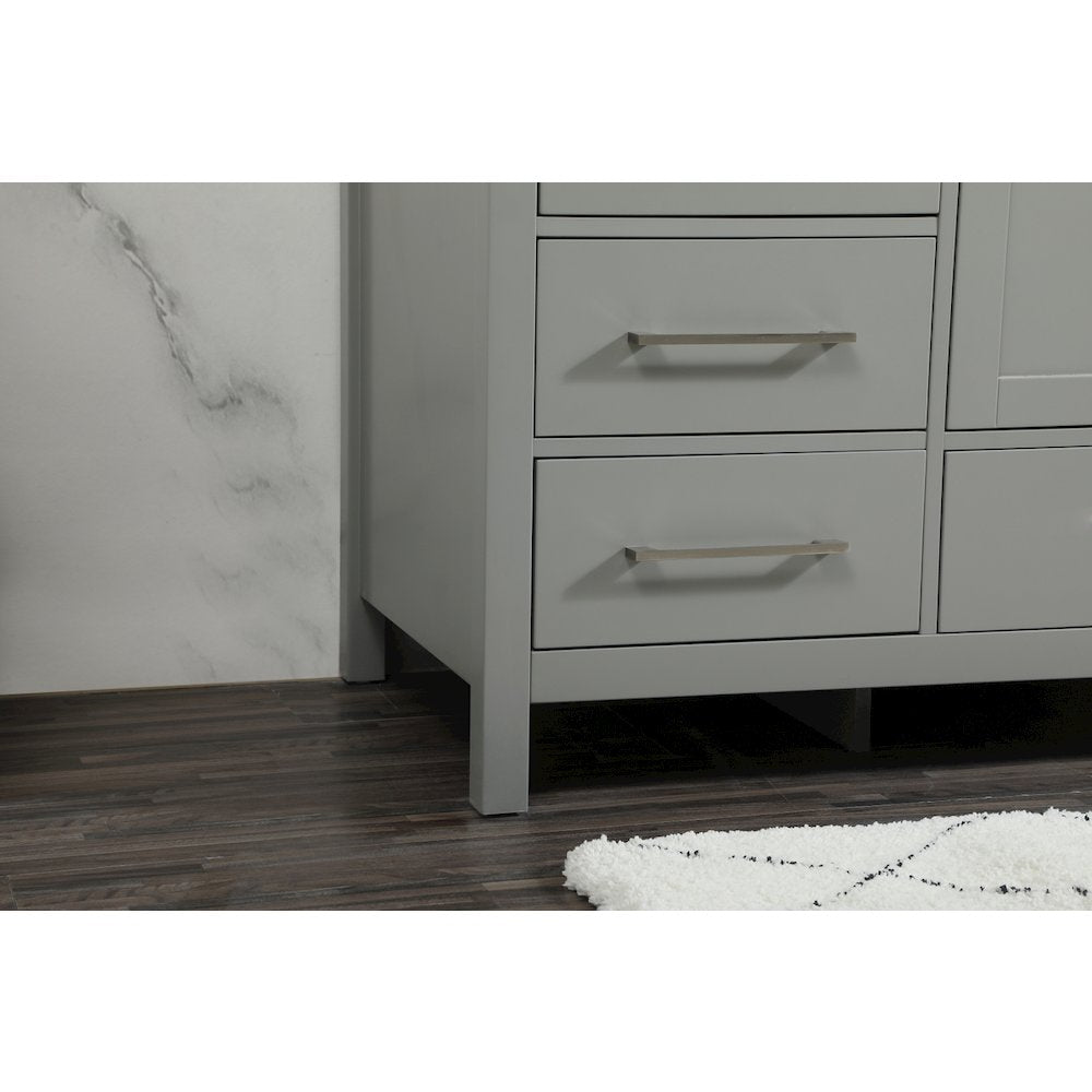 60 inch Single bathroom vanity in grey