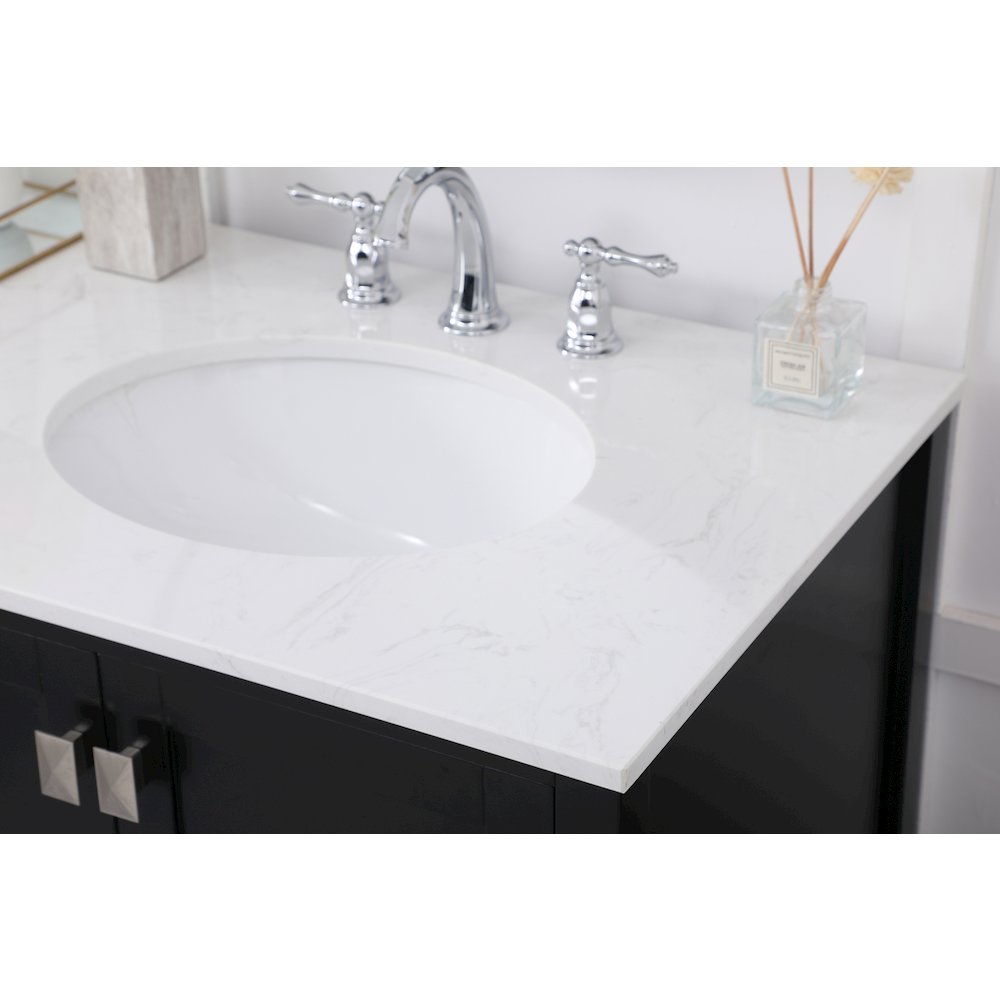 72 inch Double Bathroom Vanity in Black