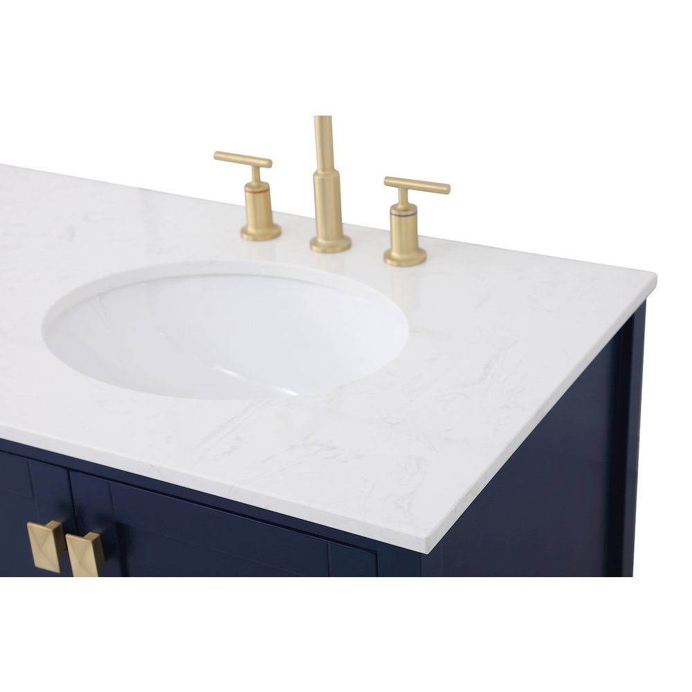 72 inch Double Bathroom Vanity in Blue