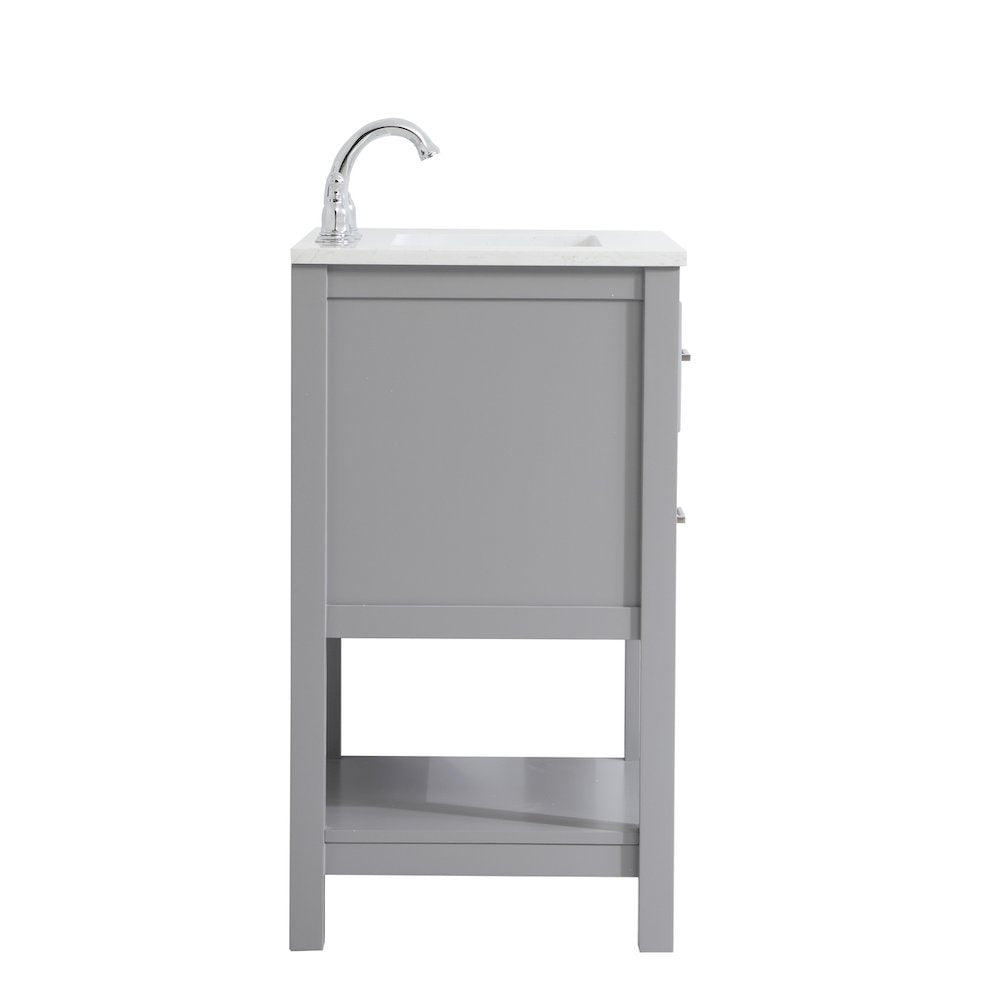 24 inch Single Bathroom Vanity in Grey