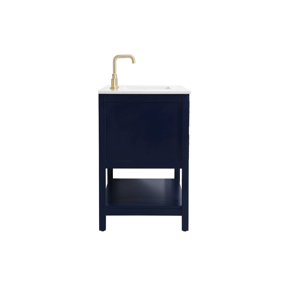42 inch Single bathroom vanity in blue