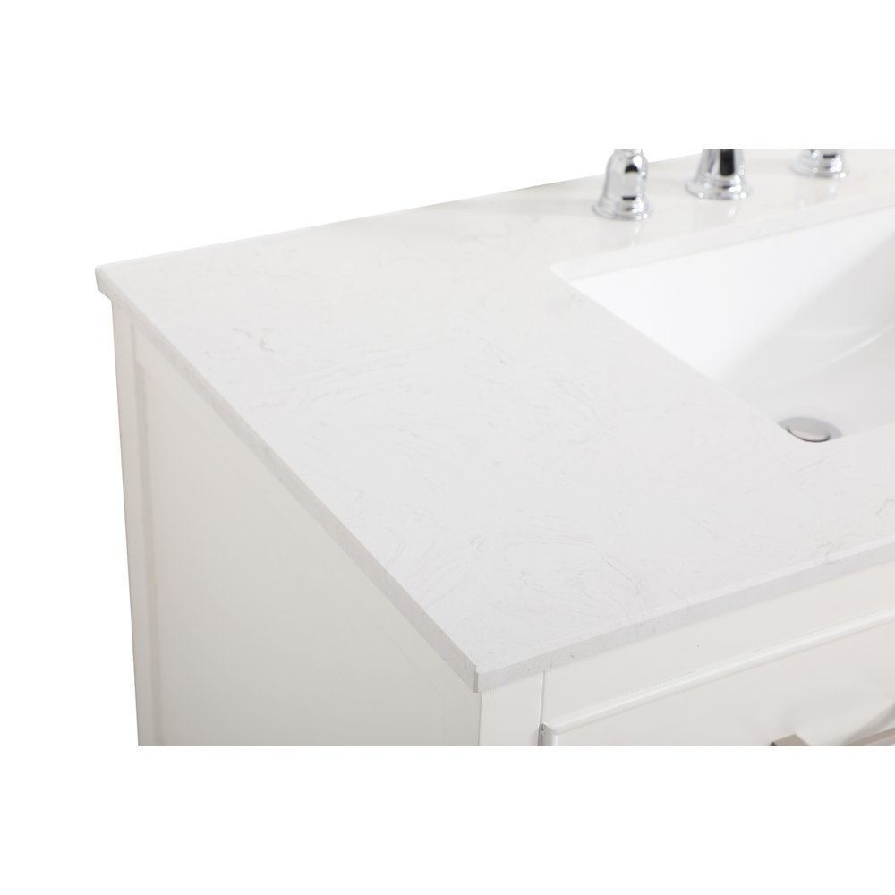42 inch Single bathroom vanity in white