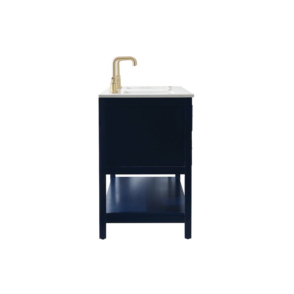 60 inch double bathroom vanity in blue