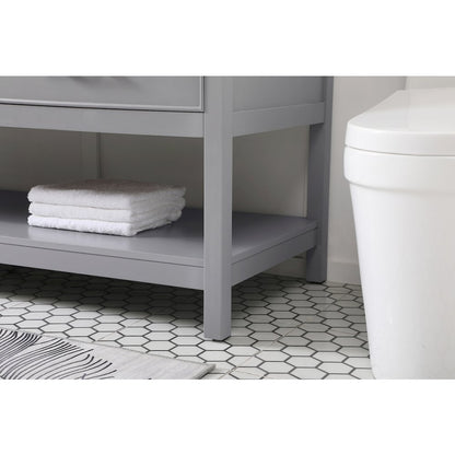 60 inch double bathroom vanity in gray
