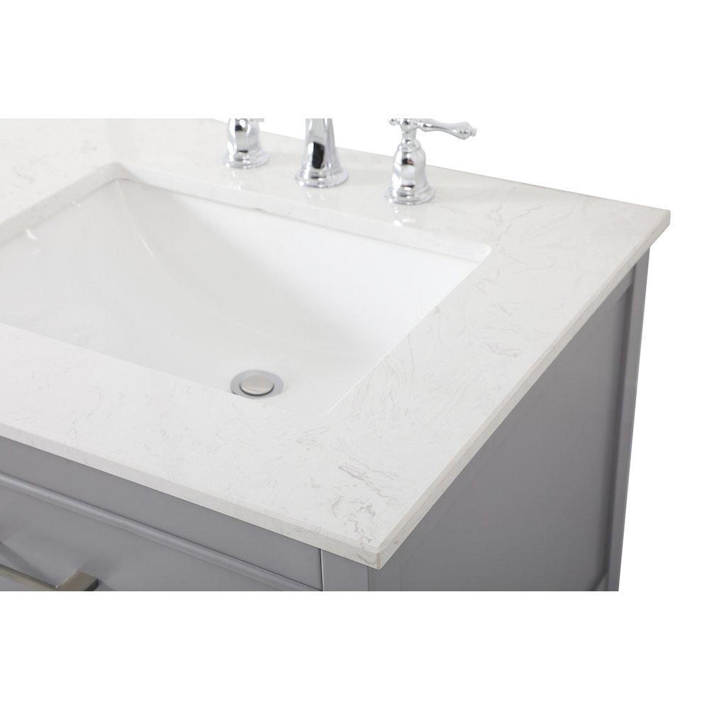 60 inch double bathroom vanity in gray