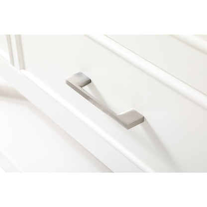 60 inch Single bathroom vanity in white