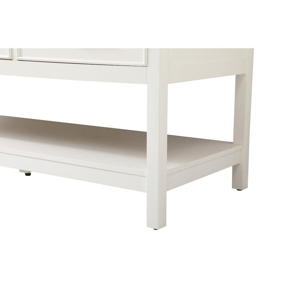 60 inch Single bathroom vanity in white