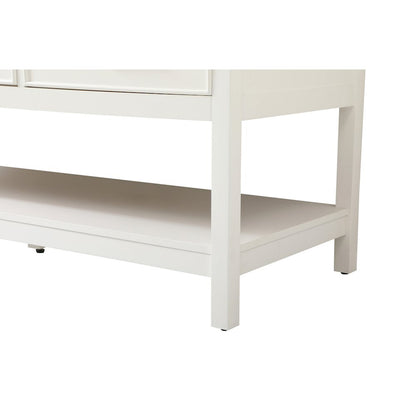 60 inch Single bathroom vanity in white