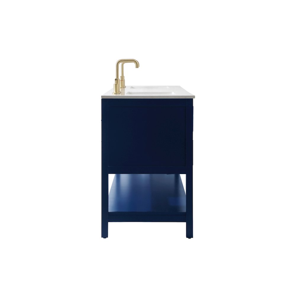 72 inch double bathroom vanity in blue