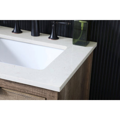 24 Inch SIngle Bathroom Vanity In Natural Oak