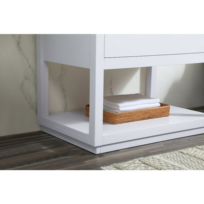 30 inch Single bathroom vanity in white