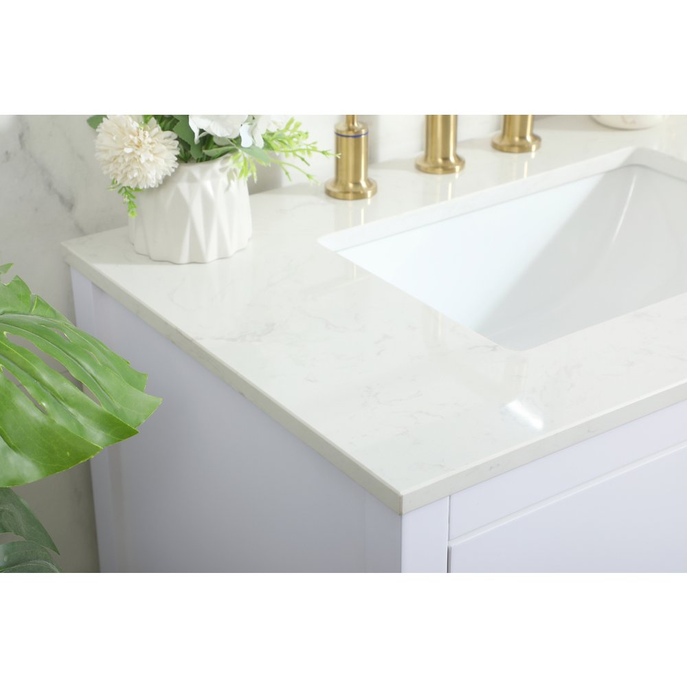 30 inch Single bathroom vanity in white