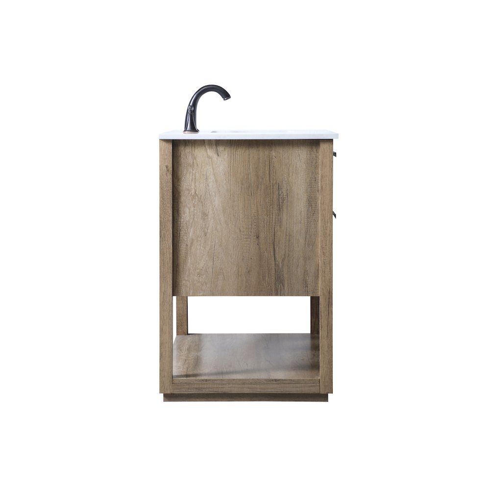 36 Inch SIngle Bathroom Vanity In Natural Oak