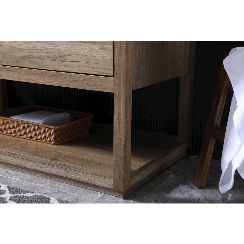 42 Inch SIngle Bathroom Vanity In Natural Oak