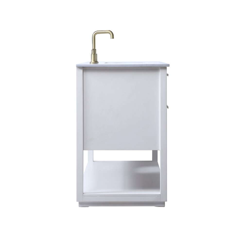 54 Inch SIngle Bathroom Vanity In White