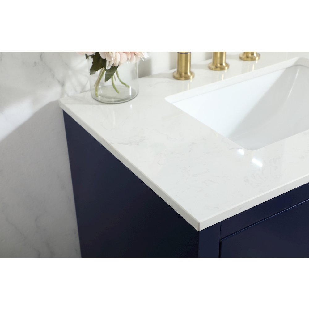 30 inch Single bathroom vanity in blue