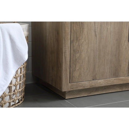 30 Inch SIngle Bathroom Vanity In Natural Oak