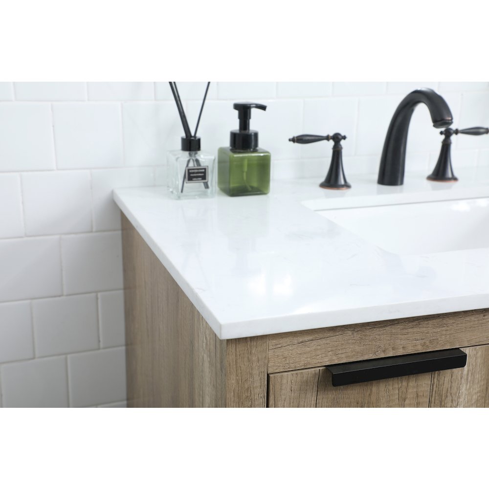 36 Inch SIngle Bathroom Vanity In Natural Oak