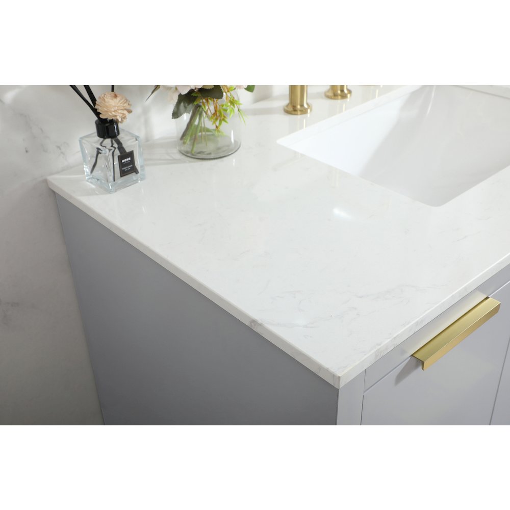 42 inch Single bathroom vanity in grey