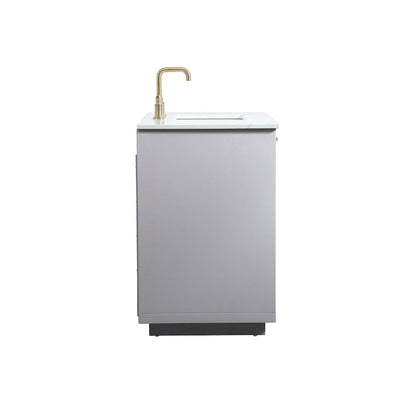 42 inch Single bathroom vanity in grey