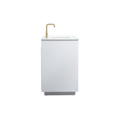 42 inch Single bathroom vanity in white