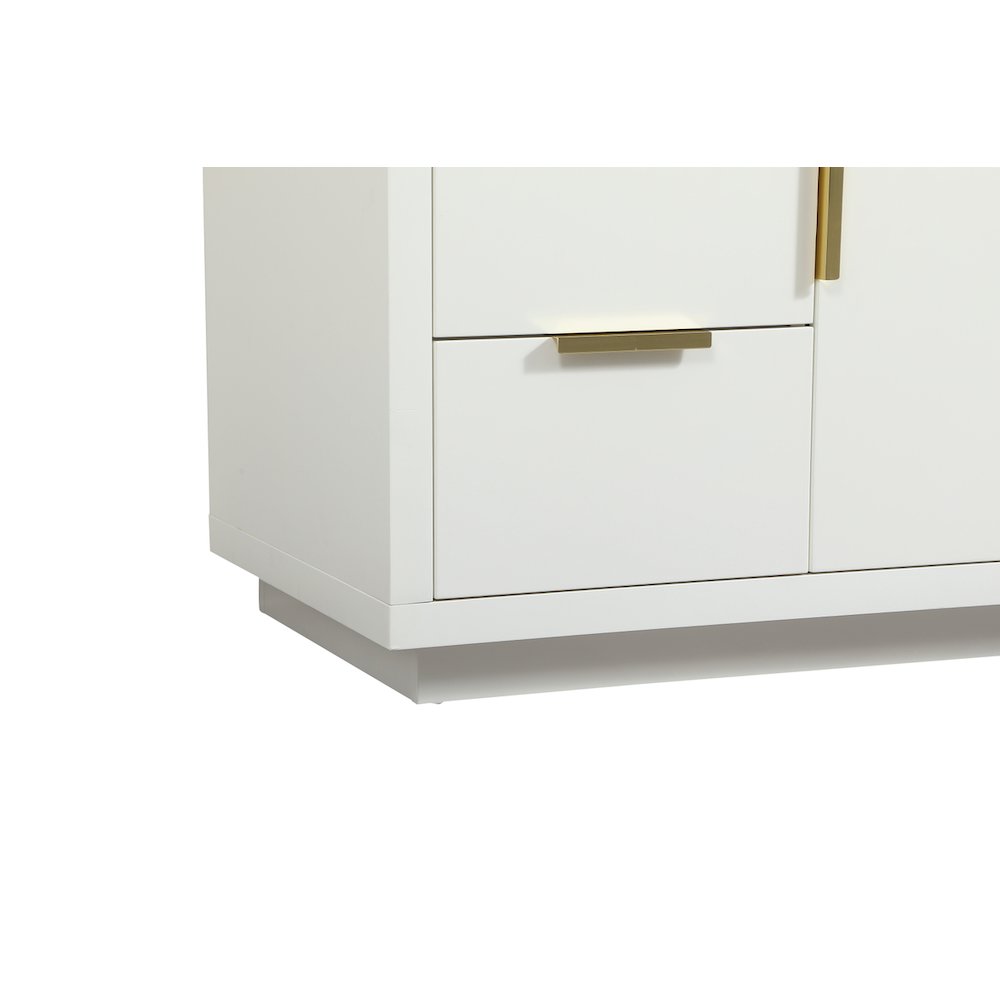 48 inch Single bathroom vanity in white