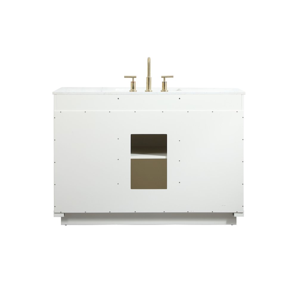 48 inch Single bathroom vanity in white