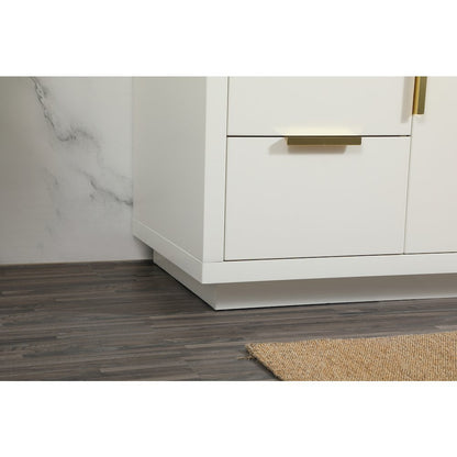 48 inch Single bathroom vanity in white