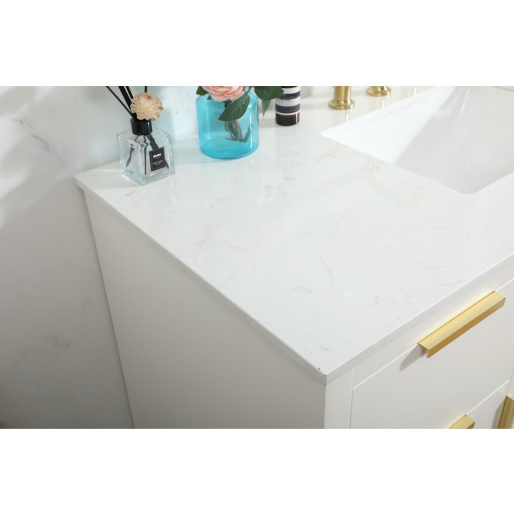 48 inch Single bathroom vanity in white