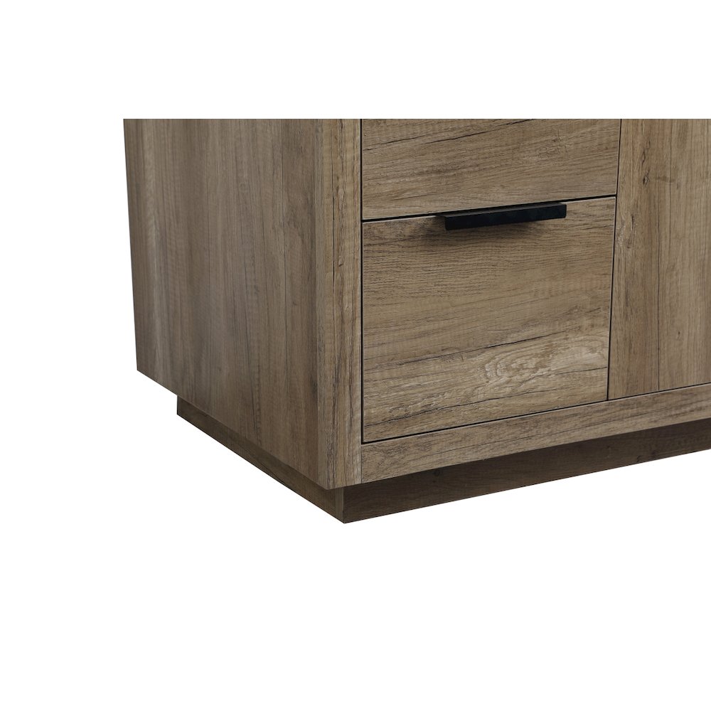 54 Inch SIngle Bathroom Vanity In Natural Oak