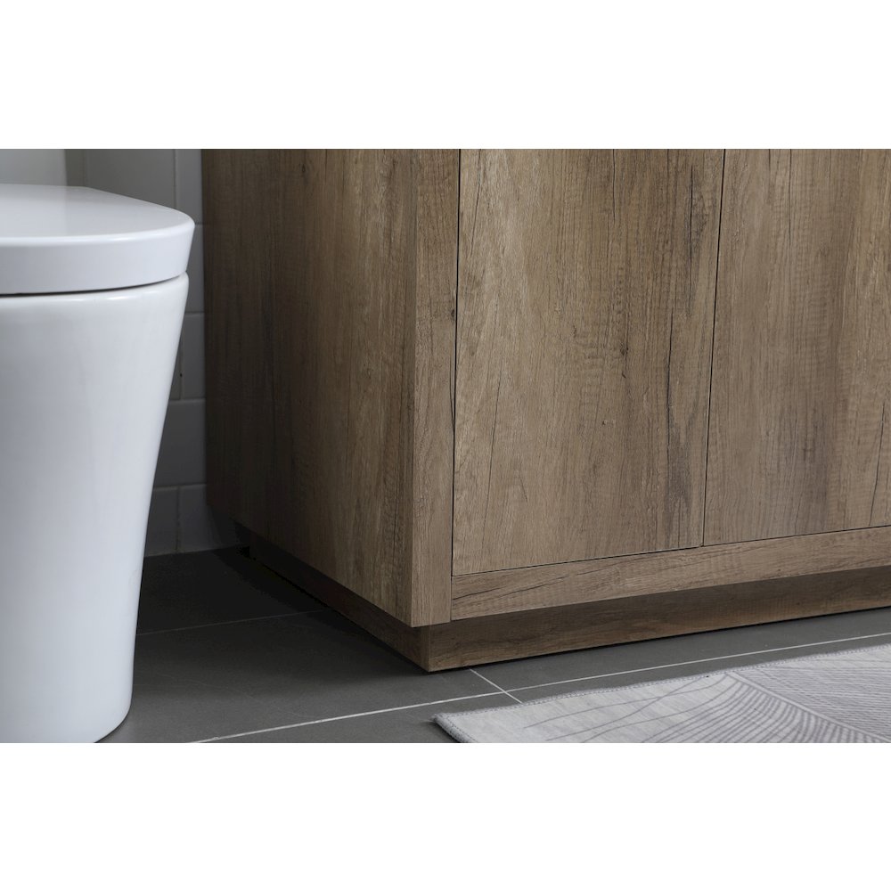 60 Inch Double Bathroom Vanity In Natural Oak