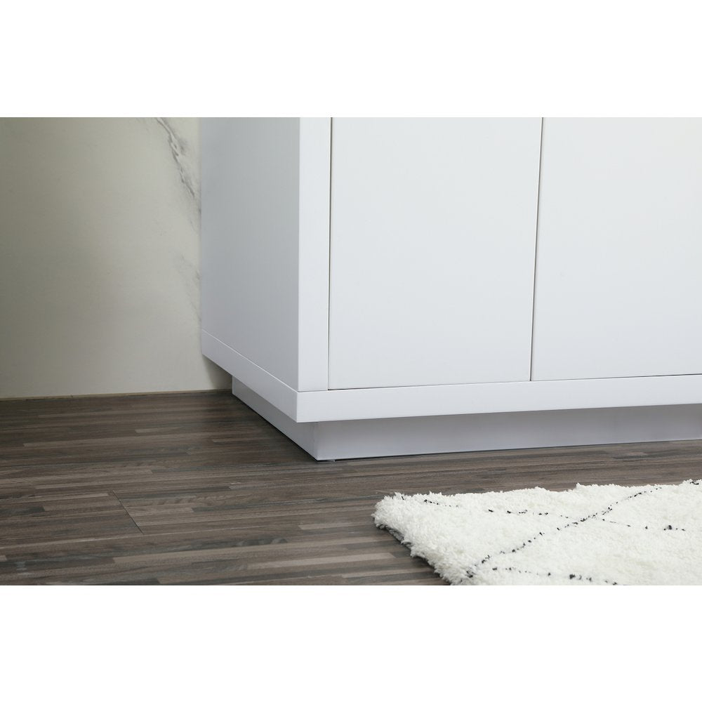 60 inch double bathroom vanity in white