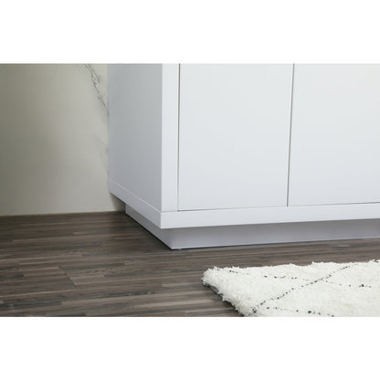60 inch double bathroom vanity in white