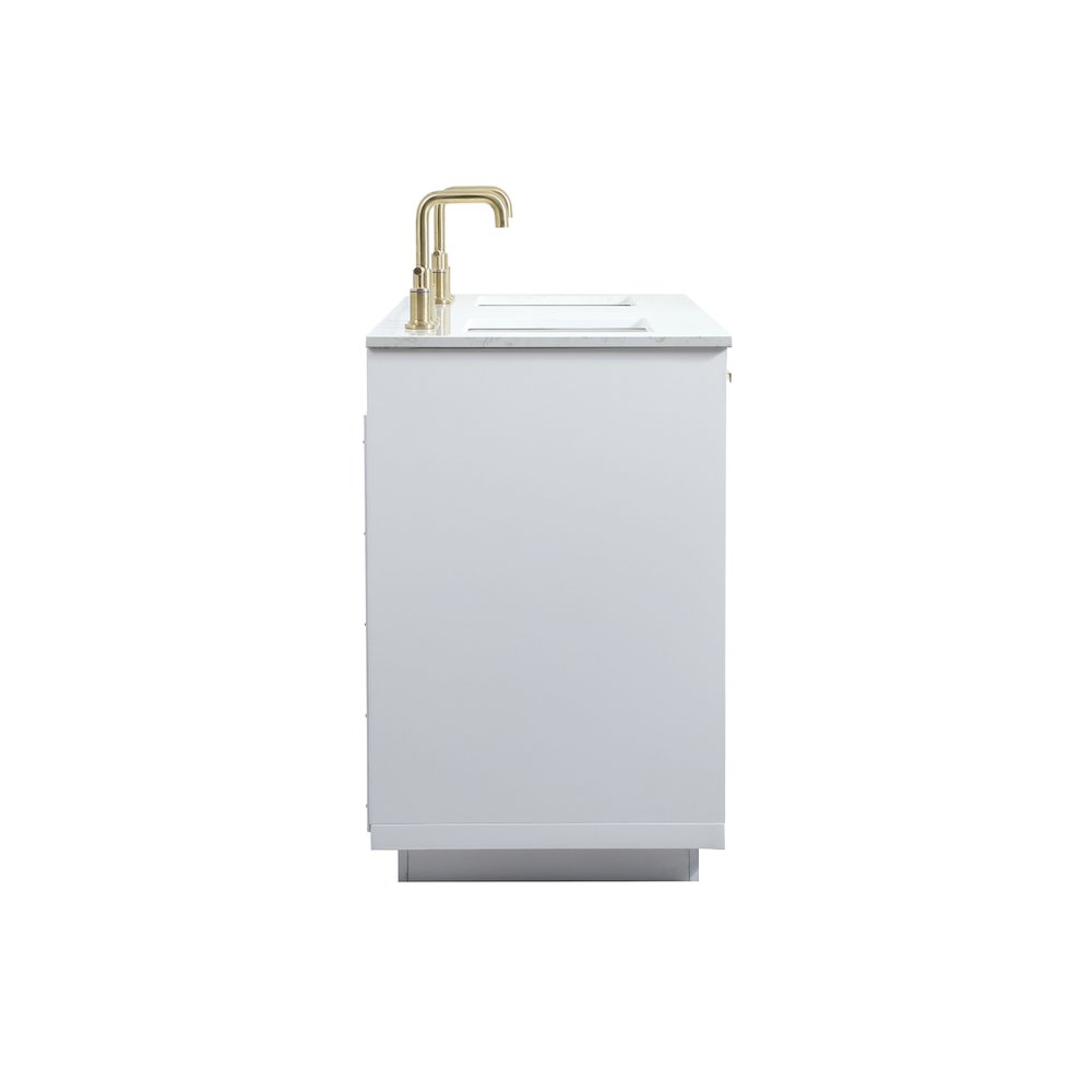 60 inch double bathroom vanity in white