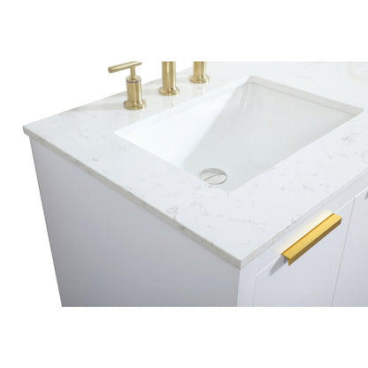 60 inch double bathroom vanity in white