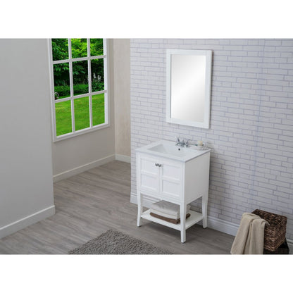 2 Doors Cabinet 24 In. X 18 In. X 34 In. In White