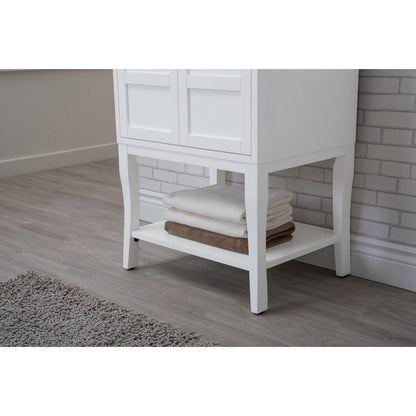 2 Doors Cabinet 24 In. X 18 In. X 34 In. In White