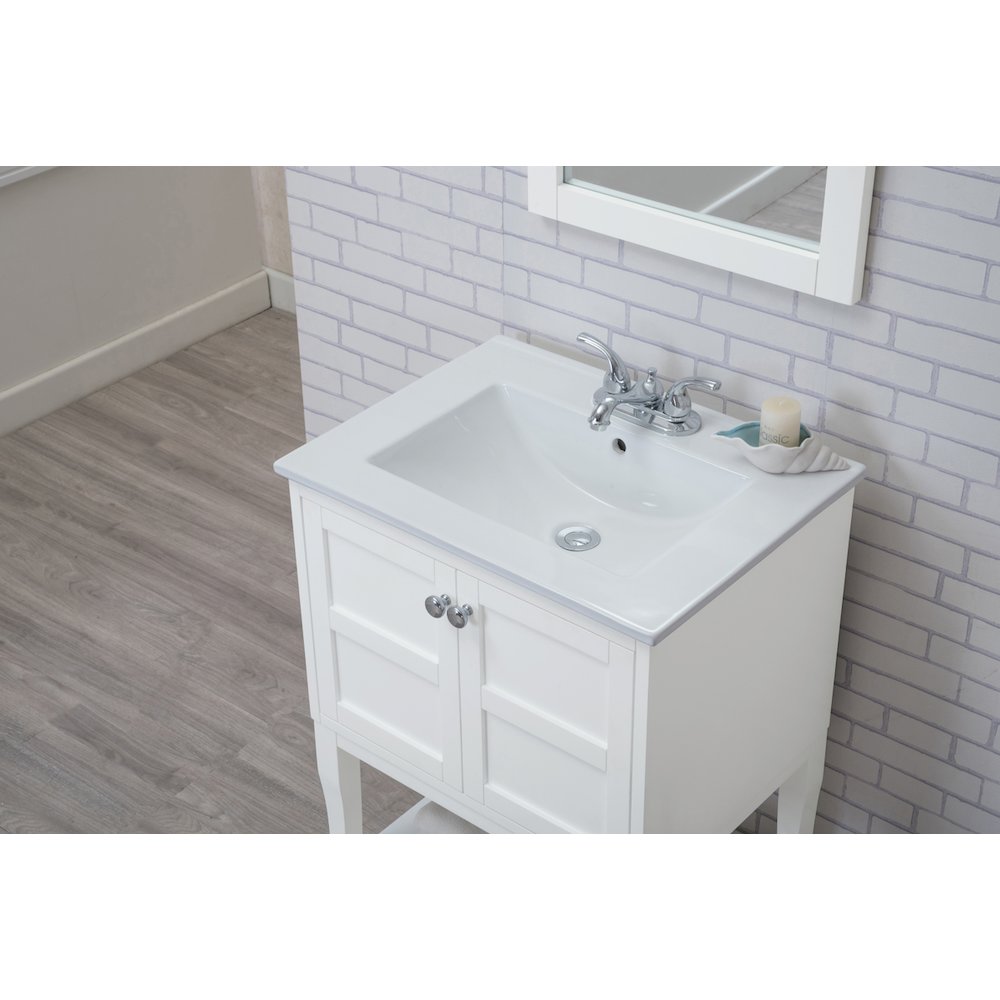 2 Doors Cabinet 24 In. X 18 In. X 34 In. In White