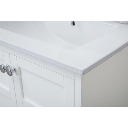 2 Doors Cabinet 24 In. X 18 In. X 34 In. In White