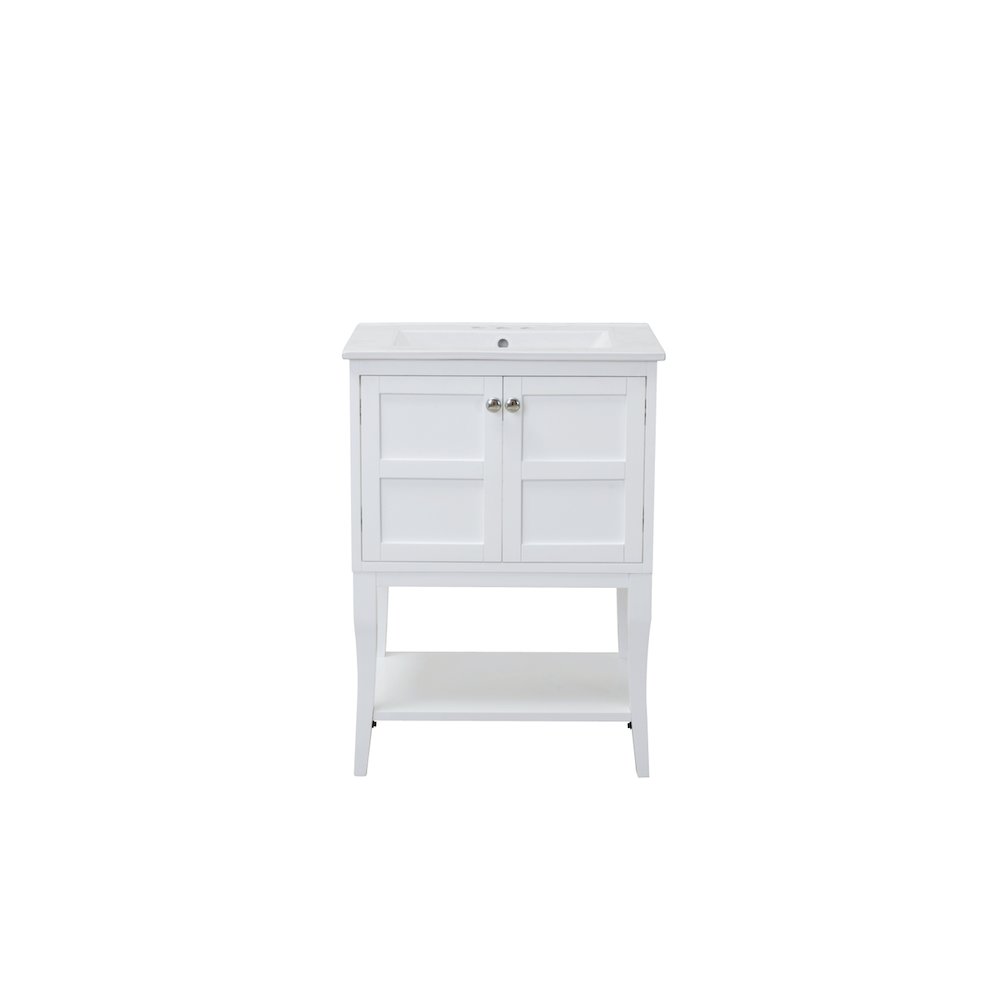 2 Doors Cabinet 24 In. X 18 In. X 34 In. In White