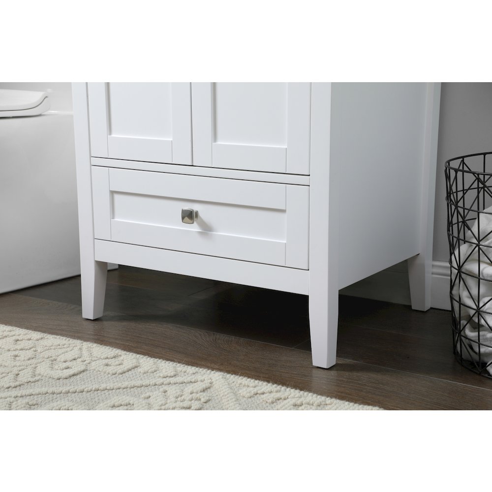 24 Inch SIngle Bathroom Vanity In White