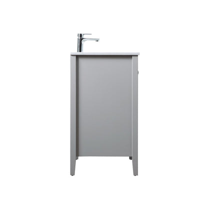 30 Inch SIngle Bathroom Vanity In Grey