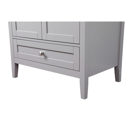 30 Inch SIngle Bathroom Vanity In Grey