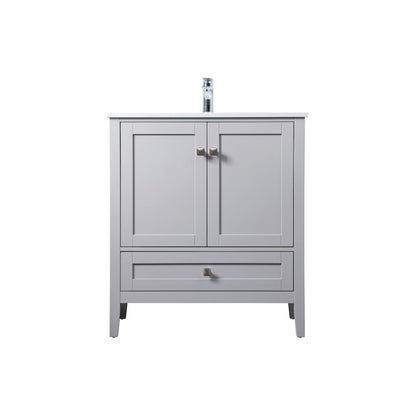 30 Inch SIngle Bathroom Vanity In Grey